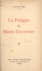 E-book, La fatigue de Marie Tavernier, Éditions de La Martinière (réédition numérique FeniXX)