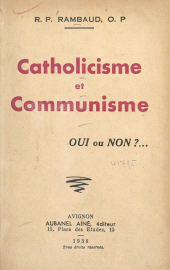 E-book, Catholicisme et communisme : Oui ou non ?..., Éditions de La Martinière (réédition numérique FeniXX)