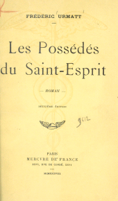E-book, Les possédés du Saint-Esprit, Mercure de France (réédition numérique FeniXX)