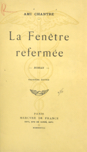 E-book, La fenêtre refermée, Mercure de France (réédition numérique FeniXX)