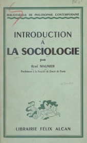 E-book, Introduction à la sociologie, Presses universitaires de France (réédition numérique FeniXX)