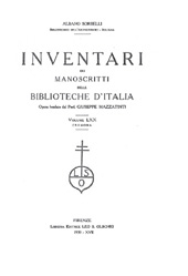 E-book, Inventari dei manoscritti delle biblioteche d'Italia : vol. LXX : Cremona, L.S. Olschki