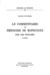 eBook, Le commentaire de Théodore de Mopsueste sur les Psaumes (I-LXXX), Devreesse, Robert, Biblioteca apostolica vaticana