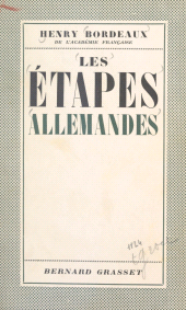 E-book, Les étapes allemandes, Grasset (réédition numérique FeniXX)