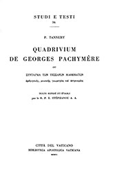 eBook, Quadrivium de Georges Pachymère, Biblioteca apostolica vaticana