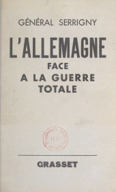 E-book, L'Allemagne face à la guerre totale, Grasset (réédition numérique FeniXX)