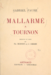 E-book, Mallarmé à Tournon, Arthaud (réédition numérique FeniXX)