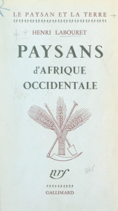 E-book, Paysans d'Afrique occidentale, Gallimard (réédition numérique FeniXX)