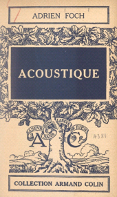 eBook, Acoustique, Armand Colin (réédition numérique FeniXX)