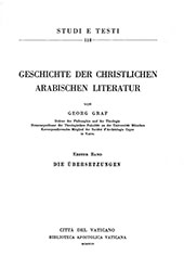 eBook, Geschichte der christlichen arabischen Literatur : vol. I : die Ubersetzungen, Graf, Georg, Biblioteca apostolica vaticana