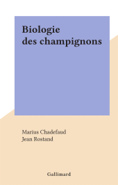 E-book, Biologie des champignons, Gallimard (réédition numérique FeniXX)