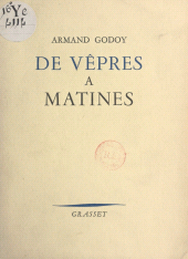 eBook, De Vêpres à Matines, Grasset (réédition numérique FeniXX)