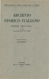 E-book, Archivio storico italiano : indice centennale (1842-1941) : vol. III : documenti, L.S. Olschki