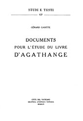 E-book, Documents pour l'étude du livre d'Agathange, Biblioteca apostolica vaticana