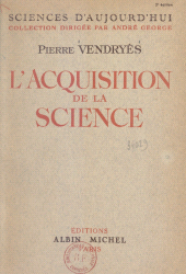 eBook, L'acquisition de la science, Albin Michel (réédition numérique FeniXX)