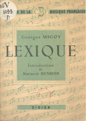 E-book, Lexique de quelques termes utilisés en musique : Avec des commentaires et des développements pouvant servir à la compréhension de cet art, Didier (réédition numérique FeniXX)