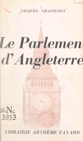 E-book, Le Parlement d'Angleterre, Fayard (réédition numérique FeniXX)