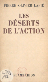 E-book, Les déserts de l'action, Flammarion (réédition numérique FeniXX)