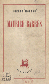 E-book, Maurice Barrès, Grasset (réédition numérique FeniXX)