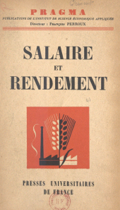 E-book, Salaire et rendement, Presses universitaires de France (réédition numérique FeniXX)