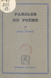 E-book, Paroles du poème, Robert Laffont (réédition numérique FeniXX)