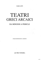 E-book, Teatri greci arcaici : da Minosse a Pericle, Anti, Carlo, "L'Erma" di Bretschneider