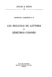 E-book, Les recueils de lettres de Démétrius Cydonès, Loenertz, Raymond Joseph, Biblioteca apostolica vaticana
