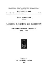 E-book, Gabriel Seigneux de Correvon : ein Schweizerischer Kosmopolit : 1695-1775, Nordmann, Paul, Leo S. Olschki editore