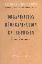 E-book, Organisation et réorganisation des entreprises, Calmann-Lévy (réédition numérique FeniXX)