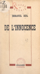 eBook, De l'innocence, Julliard (réédition numérique FeniXX)