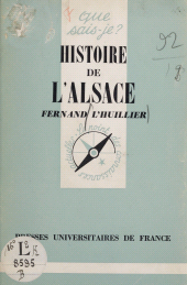 E-book, Histoire de l'Alsace, Presses universitaires de France (réédition numérique FeniXX)
