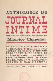 E-book, Anthologie du journal intime : Témoins d'eux-mêmes. Avec introductions et notices, Robert Laffont (réédition numérique FeniXX)