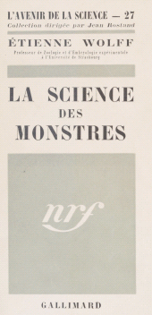 E-book, La science des monstres, Gallimard (réédition numérique FeniXX)