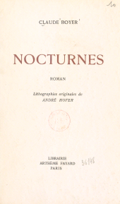 eBook, Nocturnes : Lithographies originales d'André Hofer, Fayard (réédition numérique FeniXX)