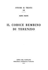 E-book, Il Codice Bembino di Terenzio, Prete, Sesto, Biblioteca apostolica vaticana