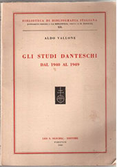 E-book, Gli studi danteschi dal 1940 al 1949, Vallone, Aldo, 1916-, Leo S. Olschki editore