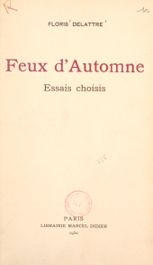 E-book, Feux d'automne : Essais choisis, Didier (réédition numérique FeniXX)