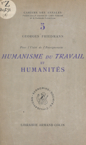E-book, Pour l'unité de l'enseignement : humanisme du travail et humanités, Dunod (réédition numérique FeniXX)