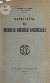 E-book, Synthèse de quelques amidines arsenicales, Sedes (réédition numérique FeniXX)