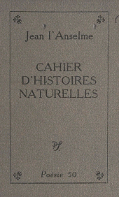 E-book, Cahier d'histoires naturelles, Seghers (réédition numérique FeniXX)