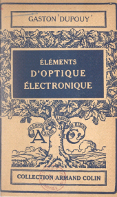 E-book, Éléments d'optique électronique, Armand Colin (réédition numérique FeniXX)