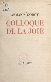 E-book, Colloque de la joie, Grasset (réédition numérique FeniXX)