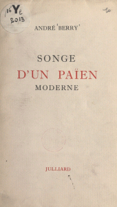 eBook, Songe d'un païen moderne, Julliard (réédition numérique FeniXX)
