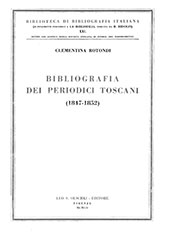 E-book, Bibliografia dei periodici toscani : 1847-1852, Leo S. Olschki editore