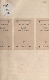 E-book, Pays nocturnes, Seghers (réédition numérique FeniXX)