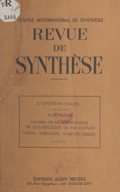 E-book, L'invention humaine : technique, morale, science : Leurs rapports au cours de l'évolution. Exposés extraits de la 17e Semaine de synthèse, suite du tome 73, Albin Michel (réédition numérique FeniXX)