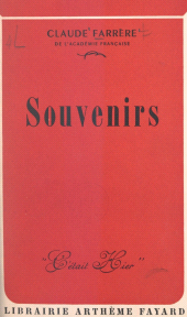eBook, Souvenirs, Fayard (réédition numérique FeniXX)