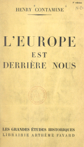 E-book, L'Europe est derrière nous, Fayard (réédition numérique FeniXX)