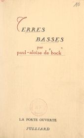 eBook, Terres basses, Julliard (réédition numérique FeniXX)