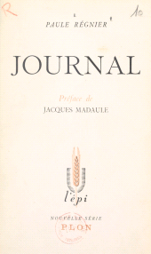 eBook, Journal, Plon (réédition numérique FeniXX)